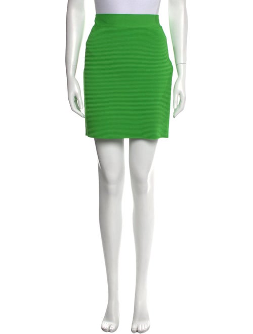 Herve Leger Pleated Accents Mini Skirt