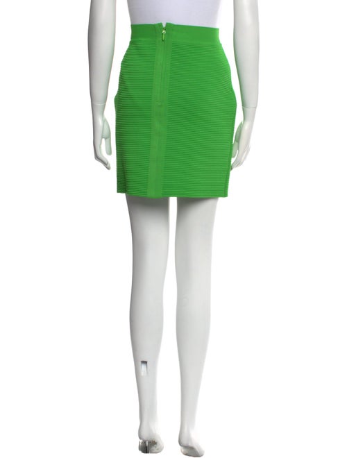 Herve Leger Pleated Accents Mini Skirt