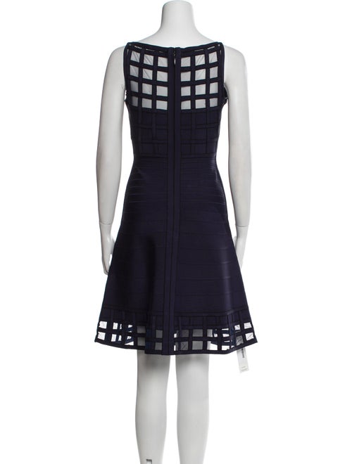 Herve Leger Scoop Neck Mini Dress