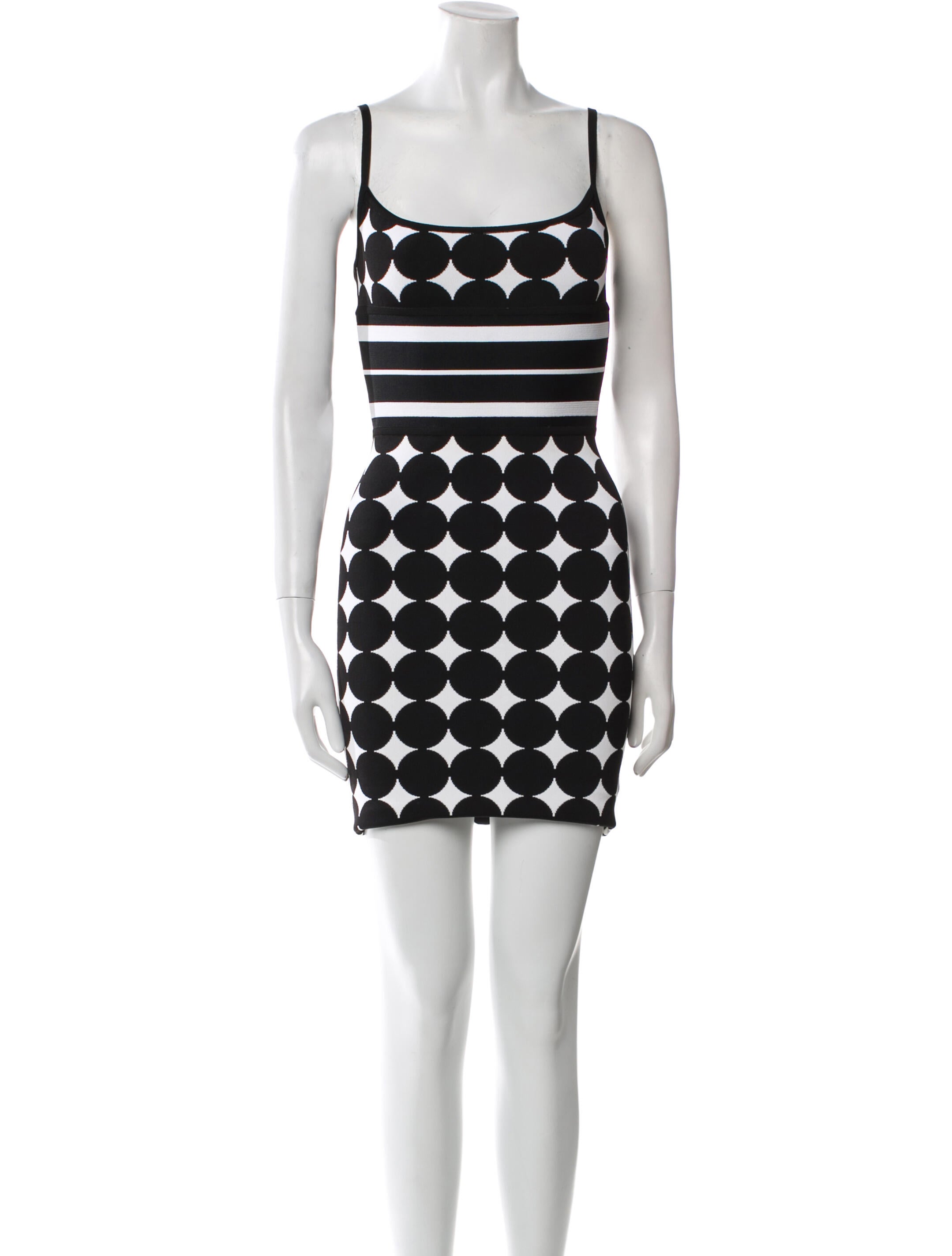 Herve Leger Printed Mini Dress
