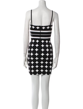 Herve Leger Printed Mini Dress