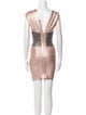 Herve Leger V-Neck Mini Dress