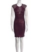 Herve Leger Crew Neck Mini Dress