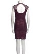 Herve Leger Crew Neck Mini Dress