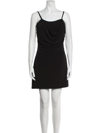 Herve Leger Cowl Neck Mini Dress