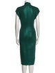 Herve Leger Turtleneck Midi Length Dress