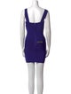 Herve Leger V-Neck Mini Dress