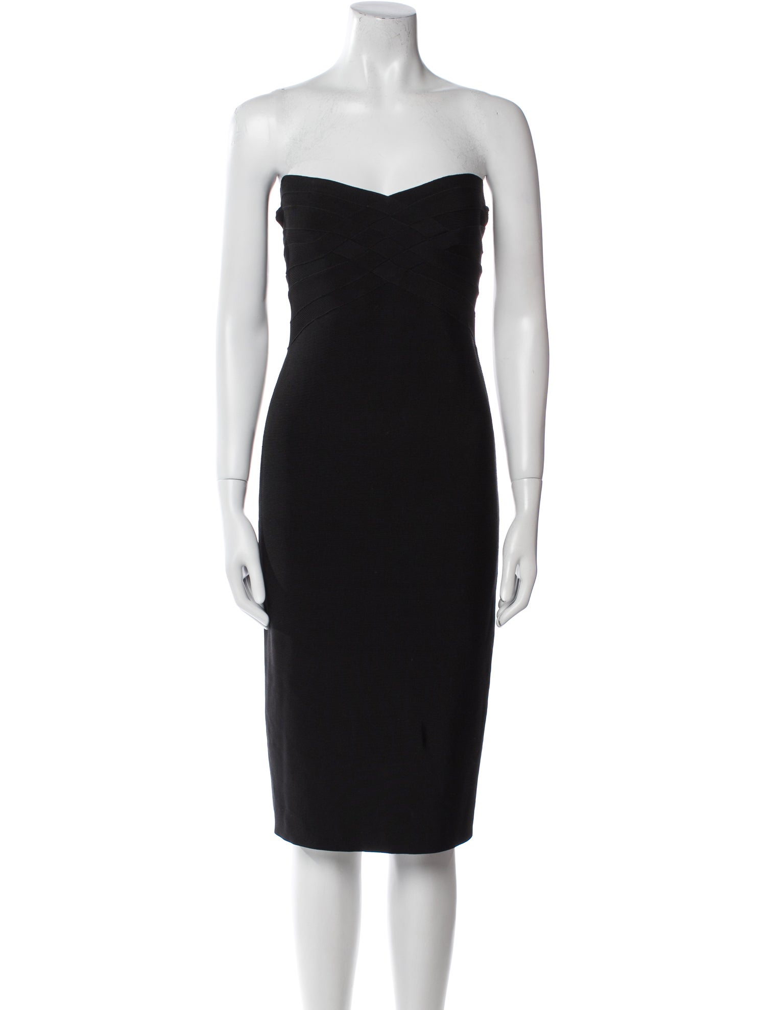 Herve Leger Strapless Mini Dress
