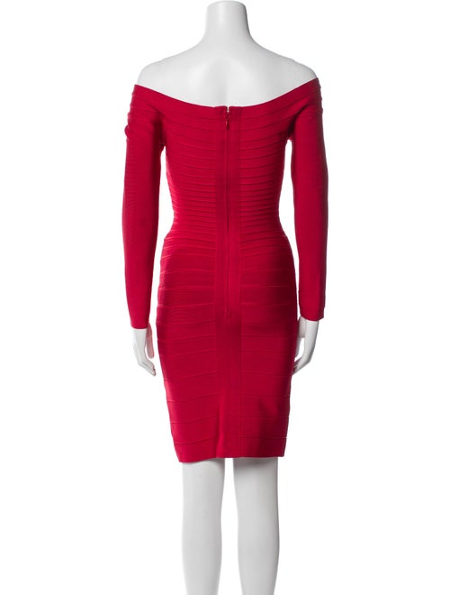 Herve Leger Off-The-Shoulder Mini Dress