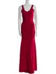 Herve Leger Scoop Neck Long Dress