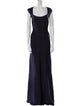 Herve Leger Scoop Neck Long Dress