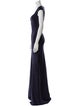 Herve Leger Scoop Neck Long Dress