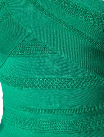 Herve Leger One-Shoulder Midi Length Dress