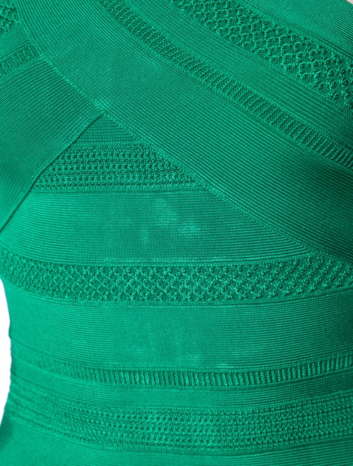 Herve Leger One-Shoulder Midi Length Dress