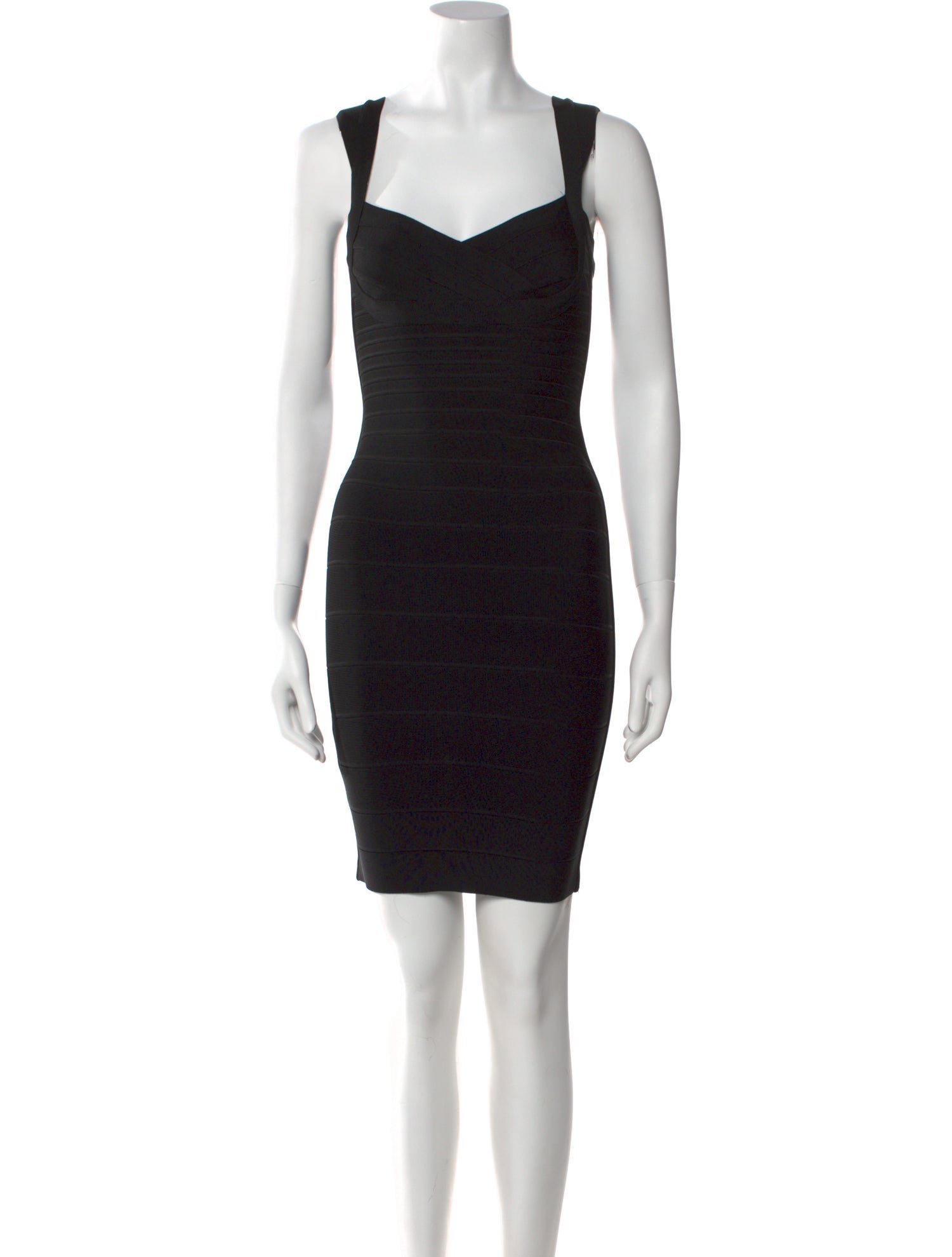 Herve Leger Square Neckline Mini Dress