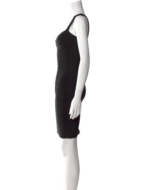 Herve Leger Square Neckline Mini Dress