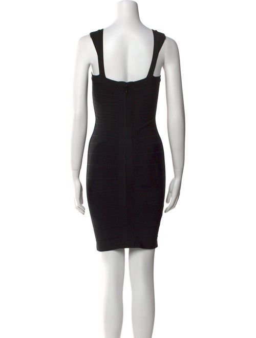 Herve Leger Square Neckline Mini Dress