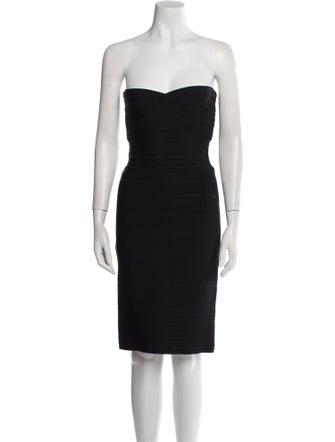 Herve Leger Strapless Mini Dress