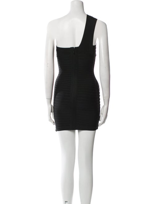 Herve Leger One-Shoulder Mini Dress