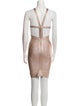 Herve Leger Scoop Neck Mini Dress