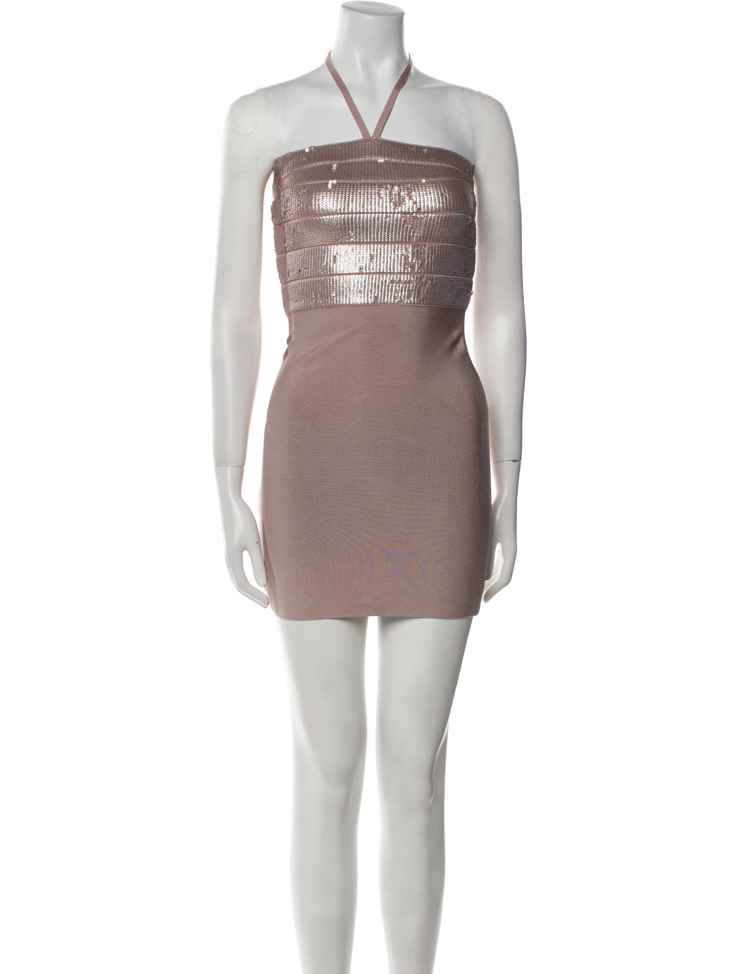 Herve Leger Halterneck Mini Dress