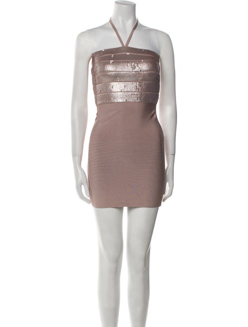 Herve Leger Halterneck Mini Dress