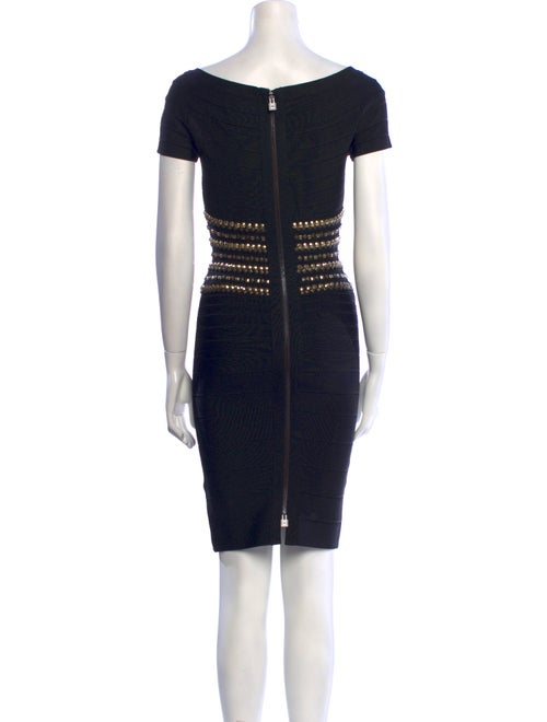 Herve Leger Striped Mini Dress