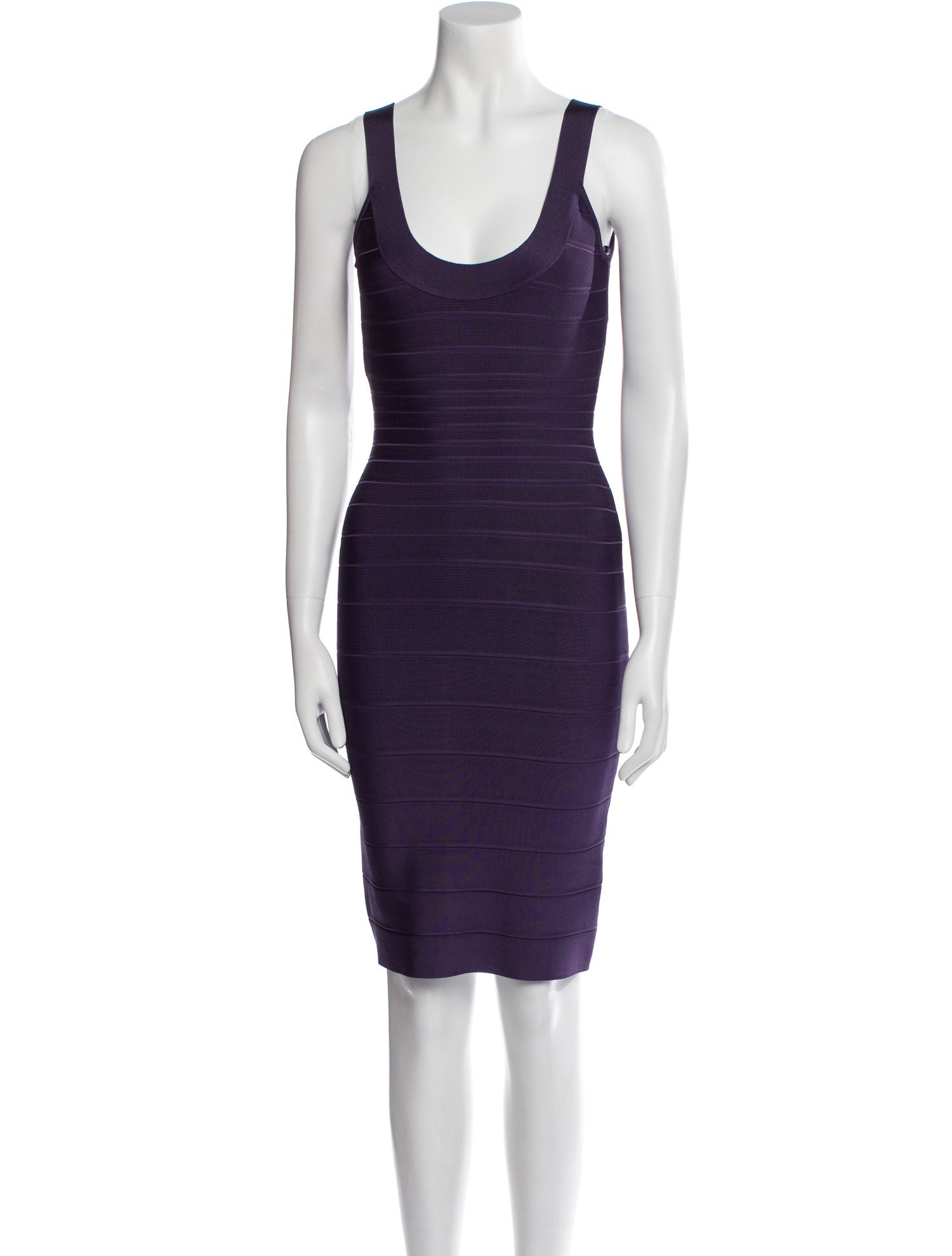 Herve Leger Scoop Neck Mini Dress w/ Tags