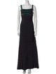 Herve Leger Square Neckline Long Dress