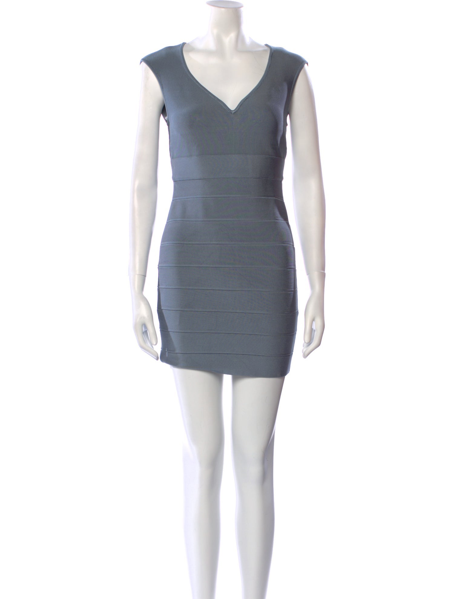 Herve Leger V-Neck Mini Dress w/ Tags