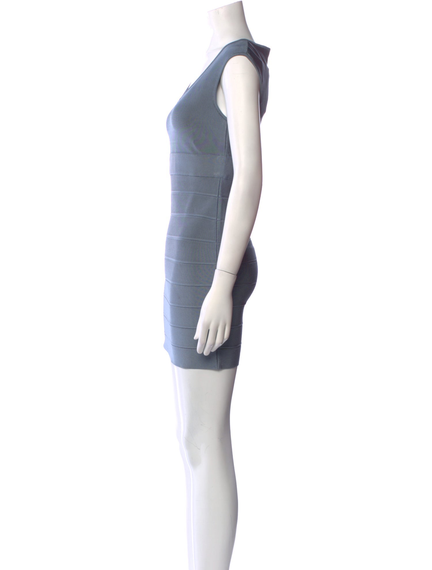 Herve Leger V-Neck Mini Dress w/ Tags