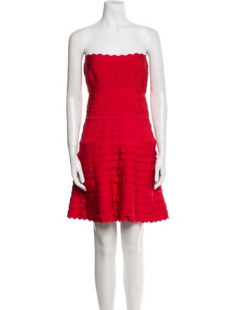 Herve Leger Strapless Mini Dress