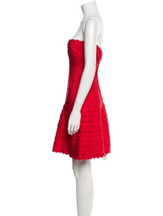 Herve Leger Strapless Mini Dress