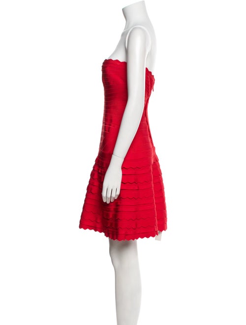 Herve Leger Strapless Mini Dress