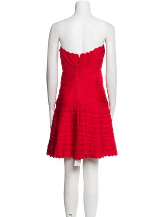 Herve Leger Strapless Mini Dress