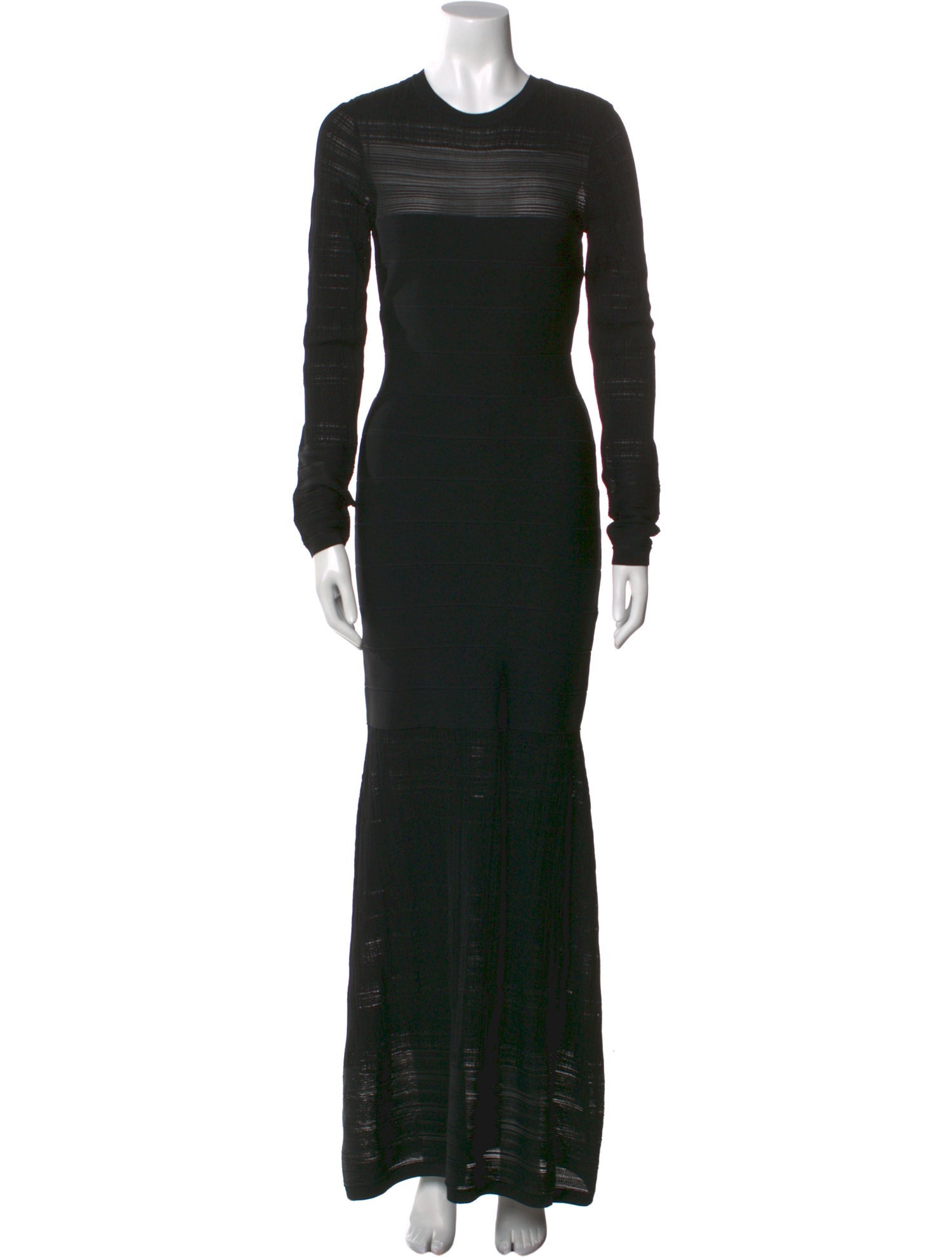 Herve Leger Crew Neck Long Dress w/ Tags