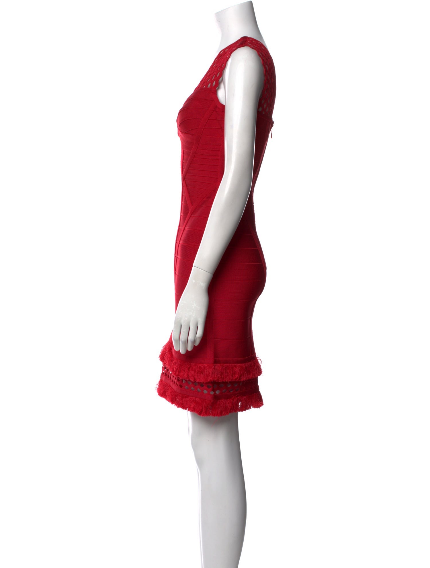 Herve Leger V-Neck Mini Dress w/ Tags