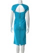 Herve Leger Square Neckline Midi Length Dress