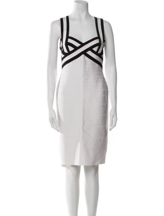 Herve Leger Printed Mini Dress