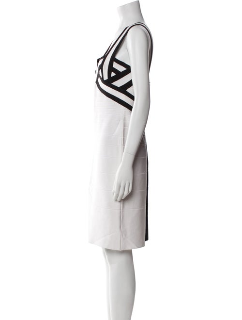Herve Leger Printed Mini Dress
