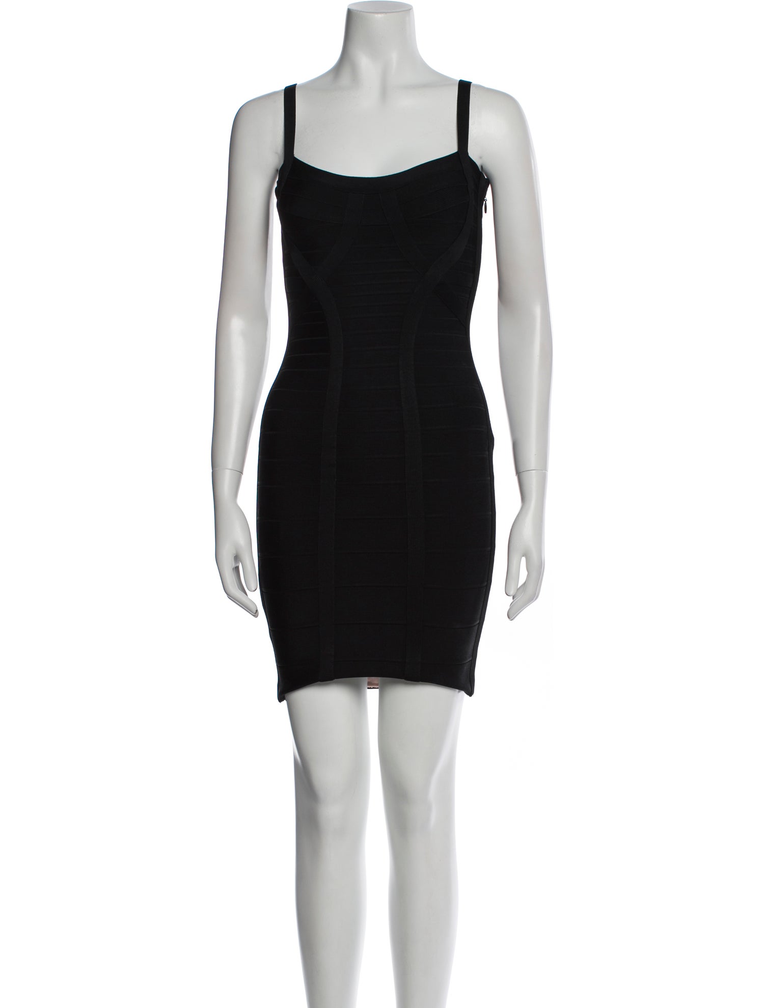 Herve Leger Square Neckline Mini Dress