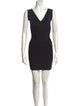 Herve Leger V-Neck Mini Dress