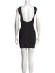 Herve Leger V-Neck Mini Dress