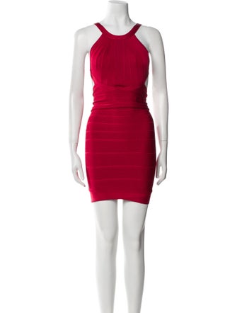 Herve Leger Halterneck Mini Dress