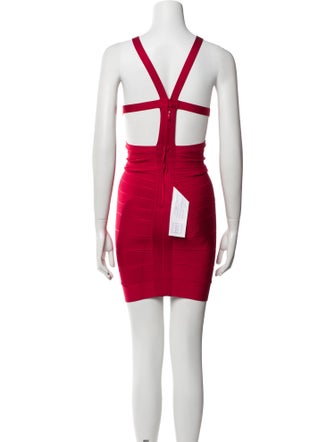 Herve Leger Halterneck Mini Dress