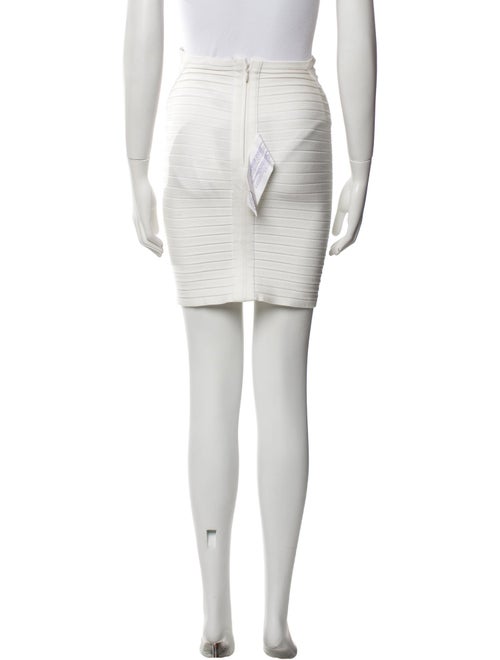 Herve Leger Cutout Accent Mini Skirt