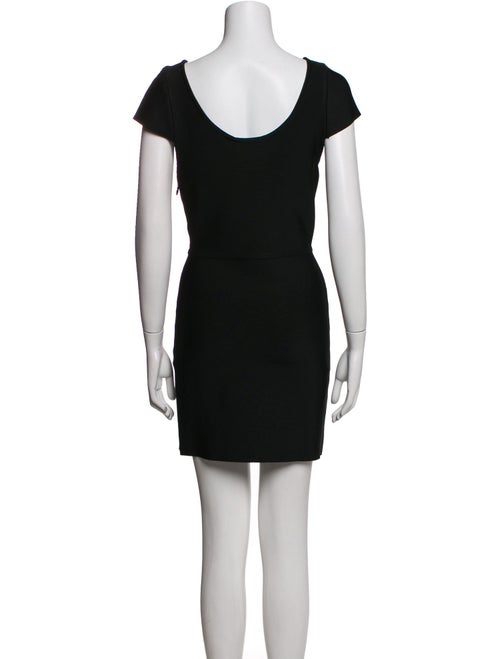 Herve Leger Bateau Neckline Mini Dress