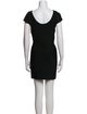 Herve Leger Bateau Neckline Mini Dress