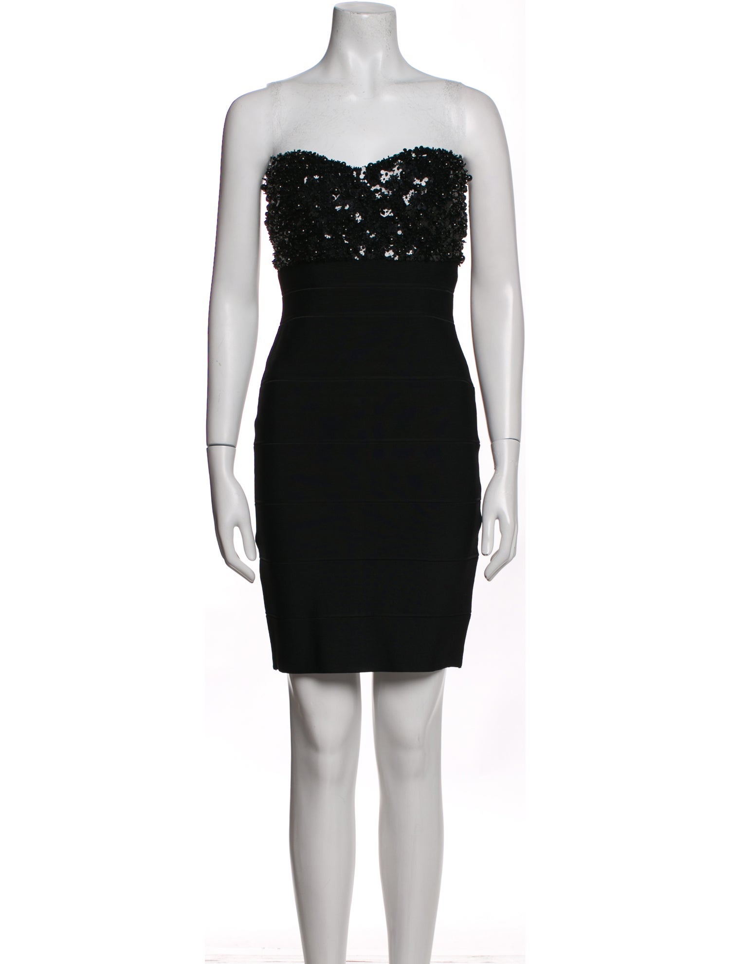 Herve Leger Strapless Mini Dress