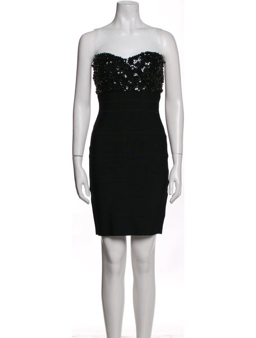 Herve Leger Strapless Mini Dress